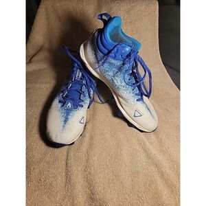 Under Armour Spotlight Locked Down‎ Men's Size 10.5 Football Cleats Blue & White